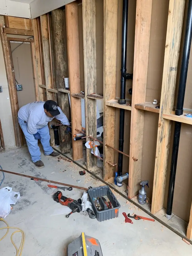 Commercial rough-in plumbing for Gas Line Repair in Pinecrest